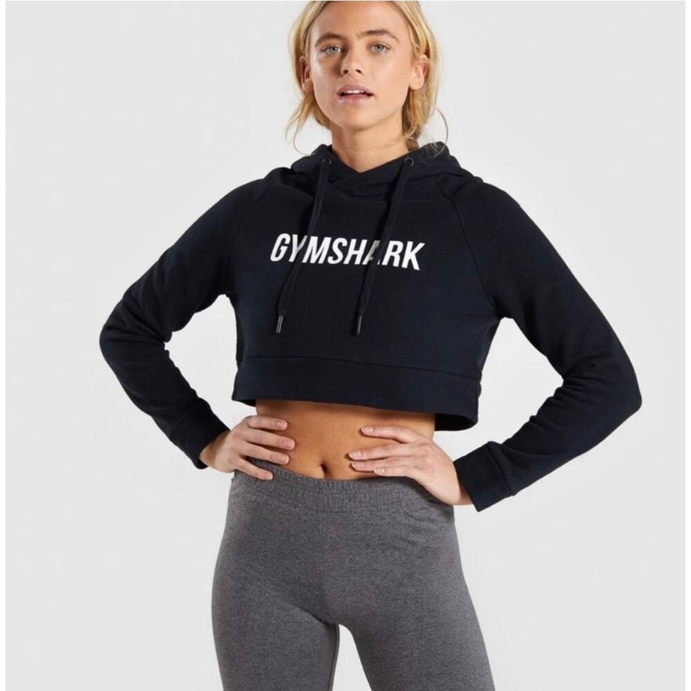 GymShark‎ Crest Cropped Hoodie size small